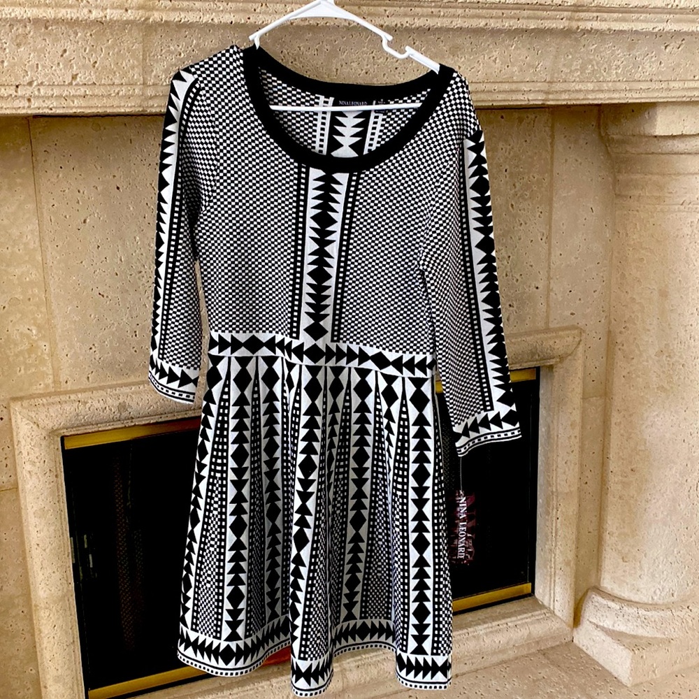 Nina Leonard sweater dress NWT